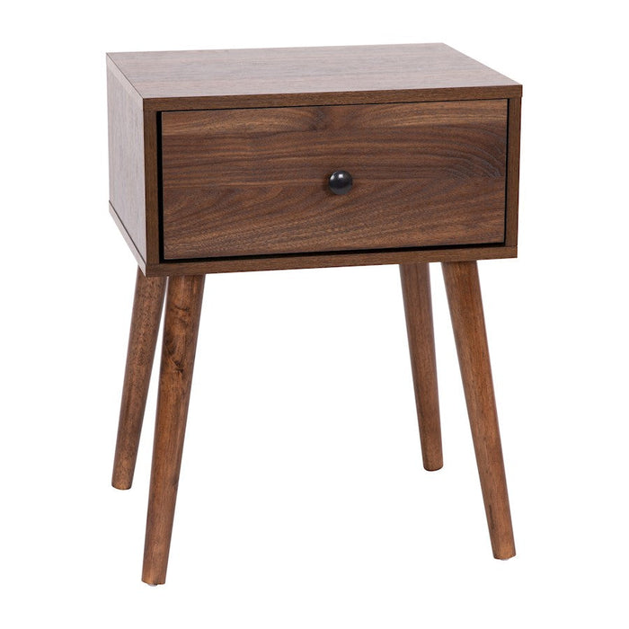 Flash Furniture Hatfield One Drawer End Table, Dark Walnut - EM-0319-WAL-GG