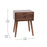 Flash Furniture Hatfield One Drawer End Table, Dark Walnut