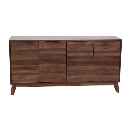 Flash Furniture Hatfield 4 Door Buffet Sideboard, Dark Walnut - EM-0372-WAL-GG