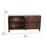 Flash Furniture Hatfield 4 Door Buffet Sideboard, Dark Walnut