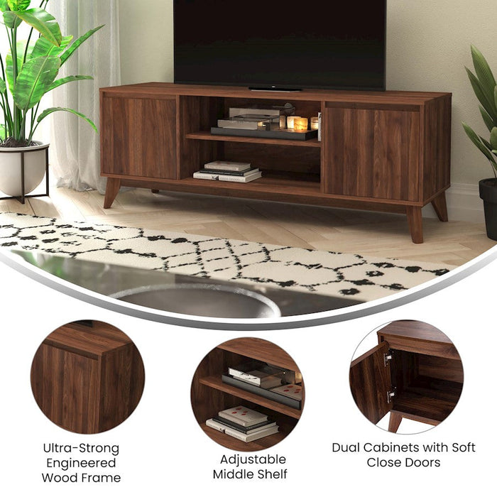 Flash Furniture Hatfield Tv Stand, Walnut