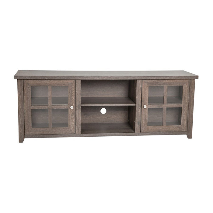 Flash Furniture Savoy Four Pane Tv Stand, Dark Brown - GC-MBLK64-BR-GG