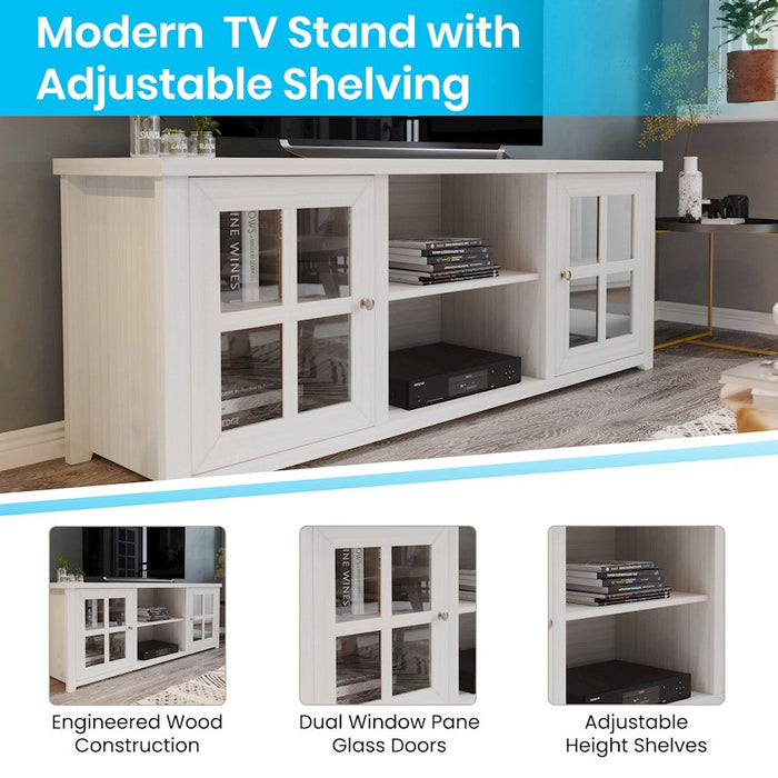 Flash Furniture Savoy 4 Pane Tv Stand