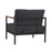 Flash Furniture Lea Patio Chair, Charcoal