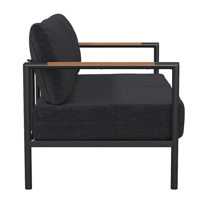 Flash Furniture Lea Loveseat, Charcoal