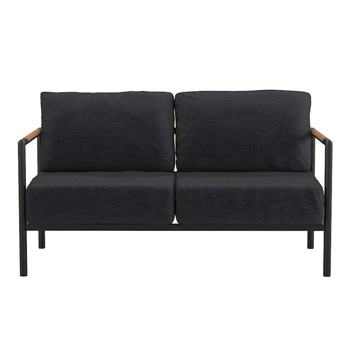 Flash Furniture Lea Loveseat, Charcoal