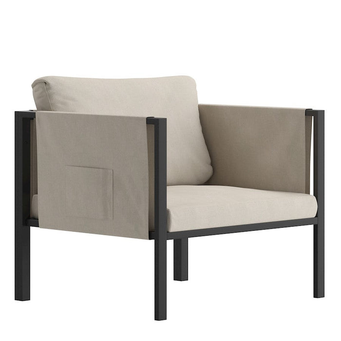 Flash Furniture Lea Patio Chair, Light Gray - GM-201108-1S-GY-GG