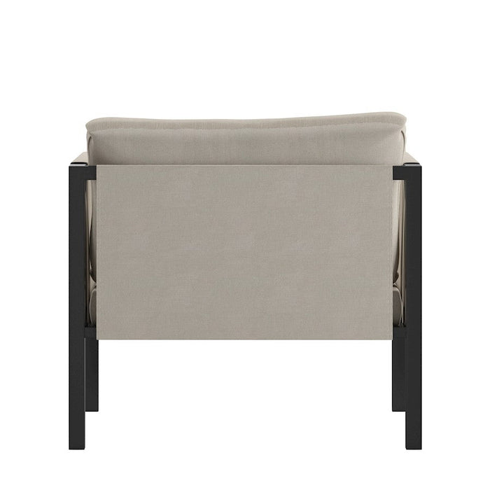 Flash Furniture Lea Patio Chair, Light Gray