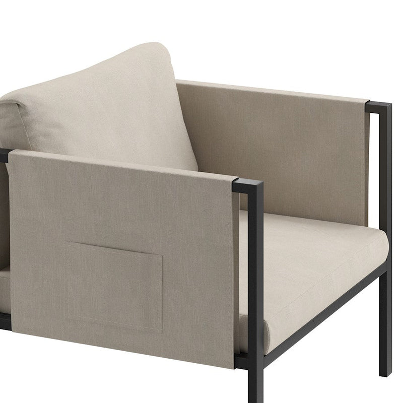 Flash Furniture Lea Patio Chair, Light Gray