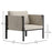 Flash Furniture Lea Patio Chair, Light Gray