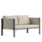 Flash Furniture Lea Loveseat, Light Gray - GM-201108-2S-GY-GG