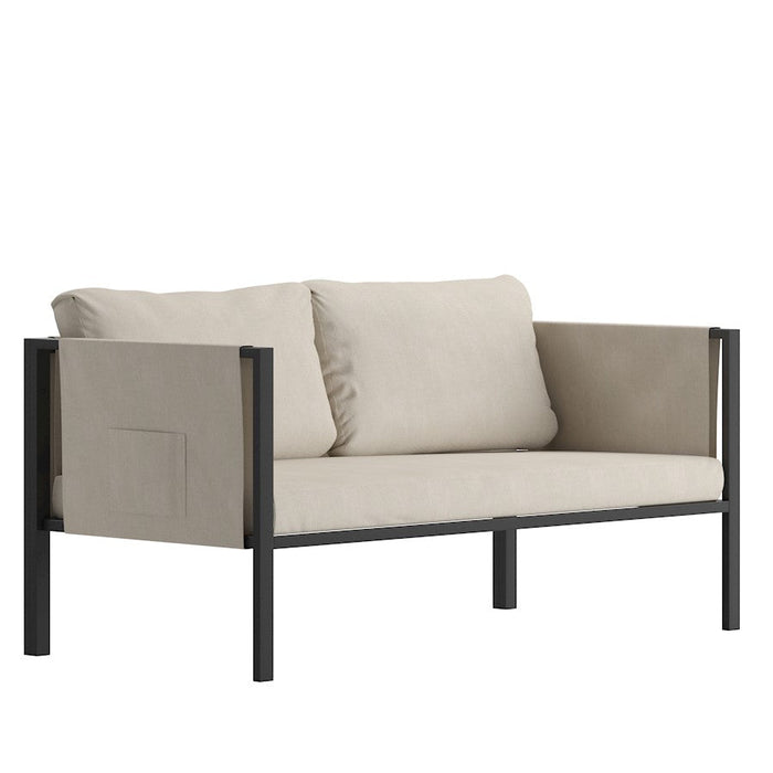 Flash Furniture Lea Loveseat, Light Gray - GM-201108-2S-GY-GG