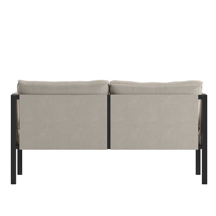 Flash Furniture Lea Loveseat, Light Gray