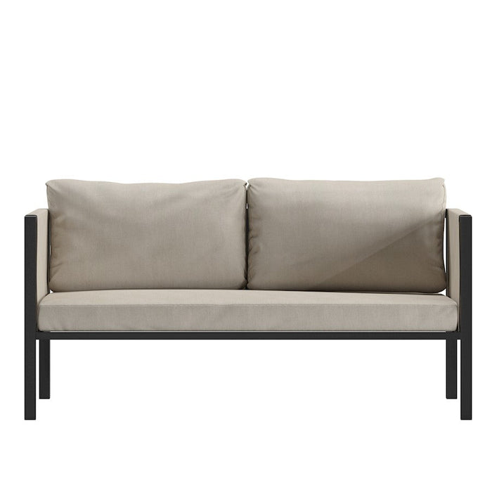 Flash Furniture Lea Loveseat, Light Gray