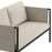 Flash Furniture Lea Loveseat, Light Gray