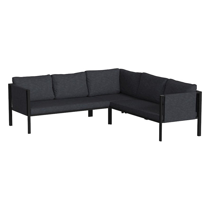 Flash Furniture Lea Sectional With Cushions, Charcoal - GM-201108-SEC-CH-GG