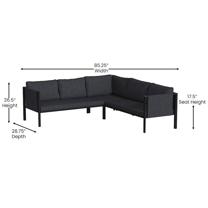 Flash Furniture Lea Sectional With Cushions