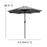 Flash Furniture Kona Round Patio Umbrella