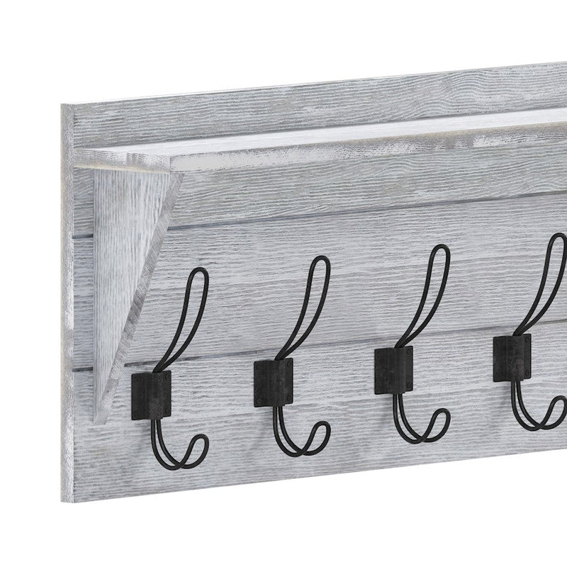 Flash Furniture Daly Wall Mount Shelf, White Wash