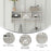 Flash Furniture Daly Wall Storage Rack