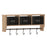 Flash Furniture Daly Wall Storage Rack, Rustic Brown - HFMHD-GDI-CRE8-902315-GG