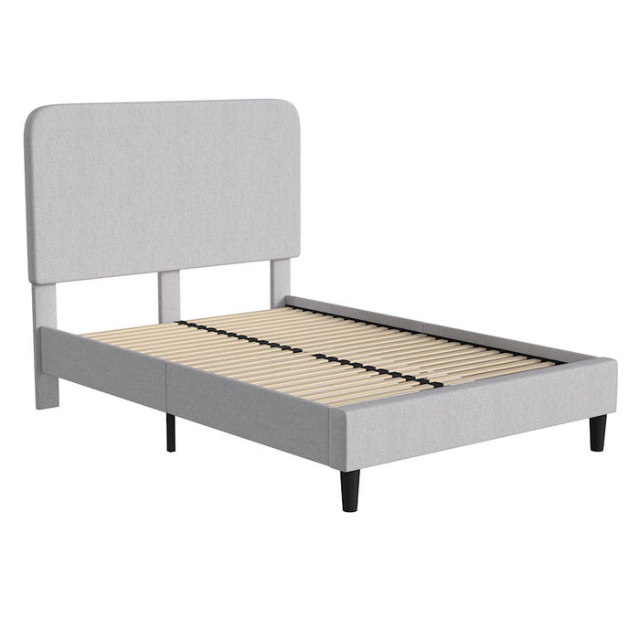 Flash Furniture Addison Full Platform Bed/Headboard, GY - HG-3WPB21-F02-F-GY-GG