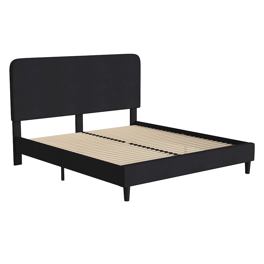 Flash Furniture Addison King Platform Bed/Headboard, BK - HG-3WPB21-K04-K-BK-GG