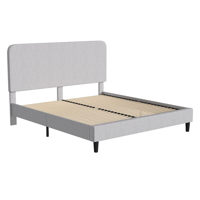 Flash Furniture Addison King Platform Bed/Headboard, GY - HG-3WPB21-K04-K-GY-GG