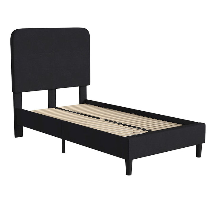 Flash Furniture Addison TW Platform Bed/Headboard, BK - HG-3WPB21-T01-T-BK-GG