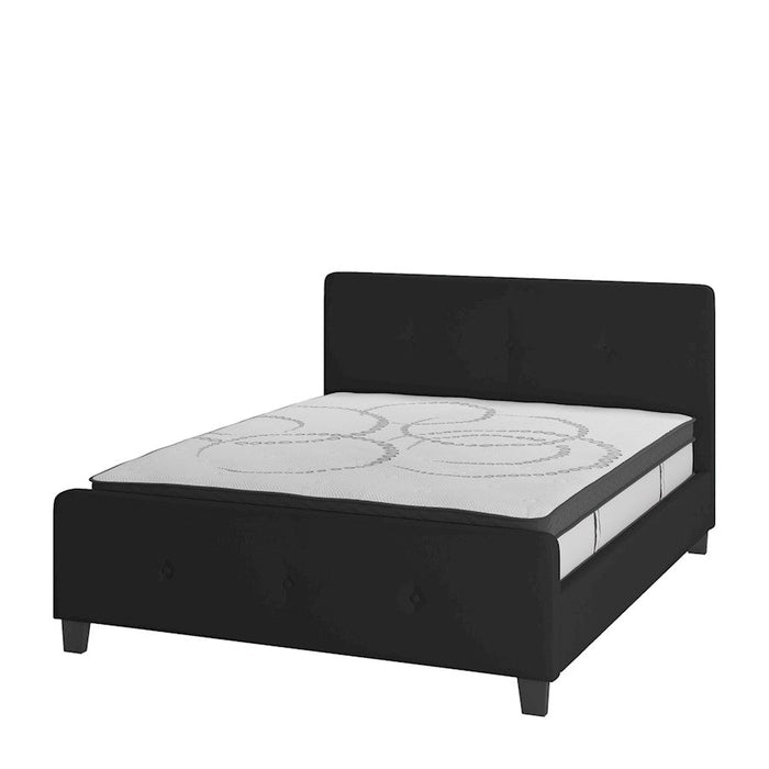 Flash Furniture Tribeca Queen Platform Bed Set, Black - HG-BM10-23-GG