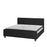 Flash Furniture Tribeca King Platform Bed Set, Black - HG-BM10-24-GG