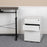 Flash Furniture Modern 3-Drawer Filing Cabinet, White - HZ-CHPL-01-W-GG