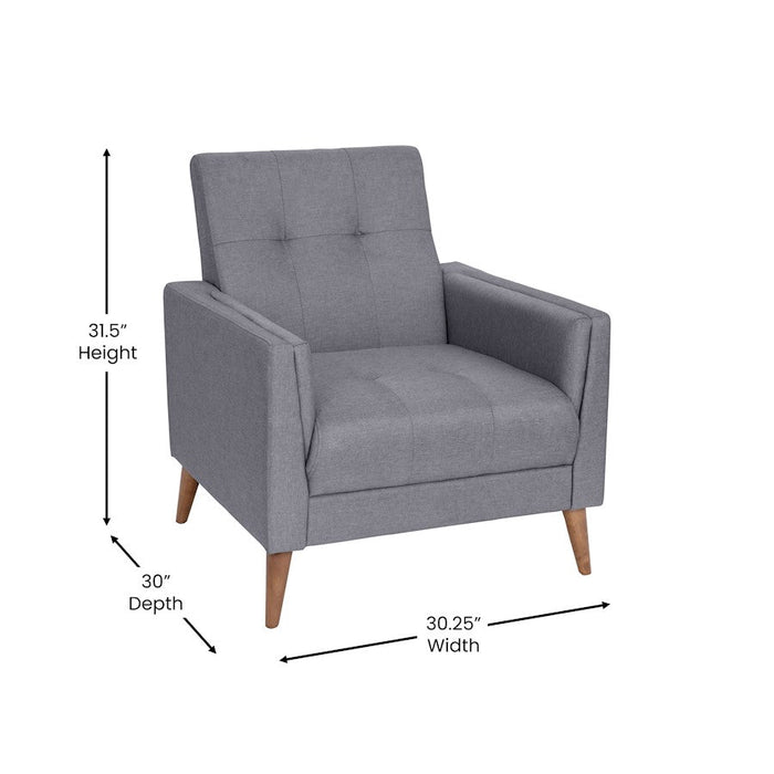 Flash Furniture Conrad Faux Linen Chair