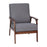 Flash Furniture Langston Faux Linen Arm Chair, Gray - IS-IT673317-GY-GG