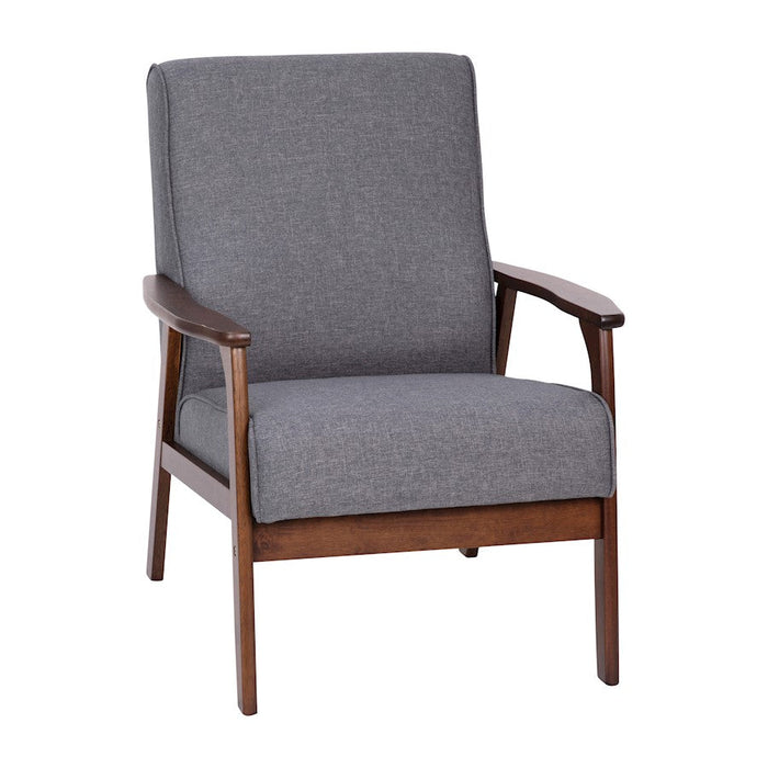 Flash Furniture Langston Faux Linen Arm Chair, Gray - IS-IT673317-GY-GG