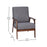 Flash Furniture Langston Faux Linen Arm Chair