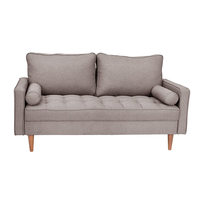 Flash Furniture Hudson Loveseat Sofa, Stone Gray - IS-PL100-GY-GG