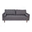 Flash Furniture Hudson Upholstered Sofa, Dark Gray - IS-PS100-DKGY-GG