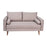 Flash Furniture Evie Taupe Upholstered Loveseat, Taupe - IS-VL100-BR-GG