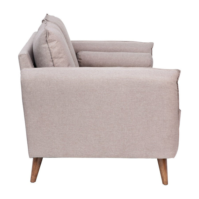 Flash Furniture Evie Taupe Upholstered Loveseat, Taupe