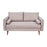 Flash Furniture Evie Taupe Upholstered Loveseat, Taupe