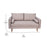 Flash Furniture Evie Taupe Upholstered Loveseat, Taupe