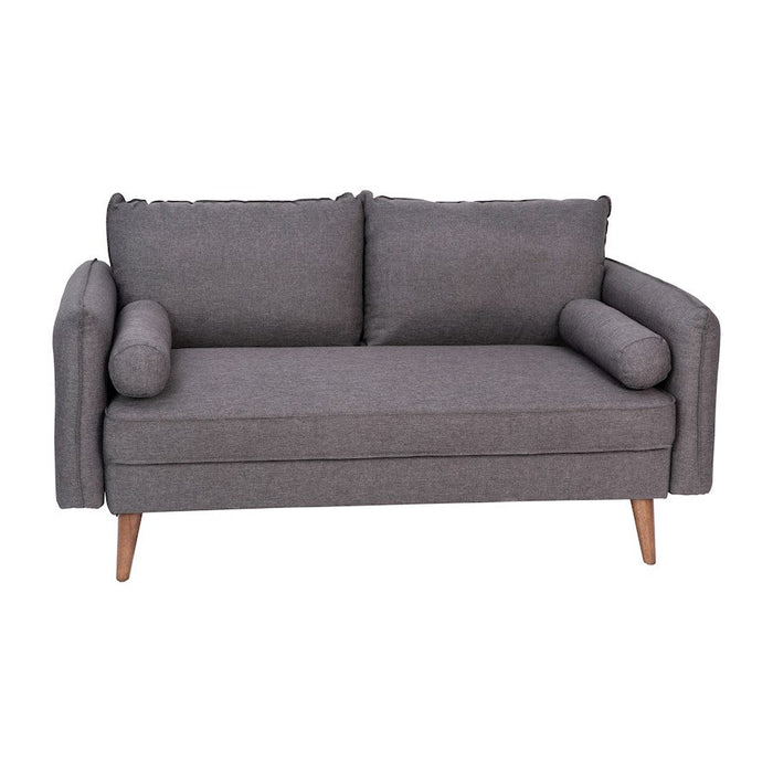 Flash Furniture Evie Gray Upholstered Loveseat, Stone Gray - IS-VL100-GY-GG