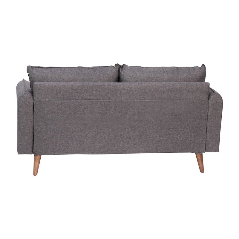 Flash Furniture Evie Gray Upholstered Loveseat, Stone Gray