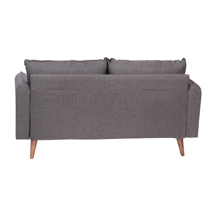 Flash Furniture Evie Gray Upholstered Loveseat, Stone Gray