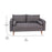 Flash Furniture Evie Gray Upholstered Loveseat, Stone Gray