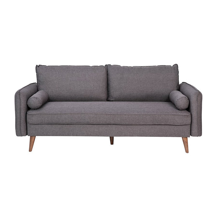 Flash Furniture Evie Gray Upholstered Sofa, Stone Gray