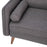 Flash Furniture Evie Gray Upholstered Sofa, Stone Gray