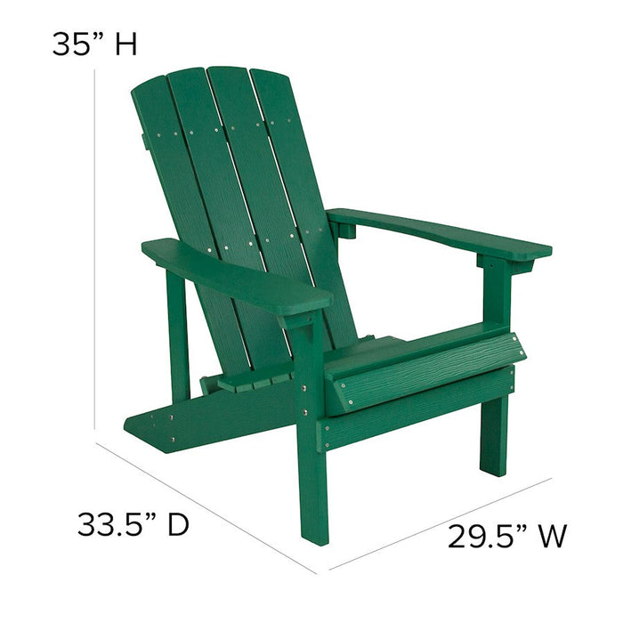 Flash Furniture Charlestown 3 Pc Adirondacks/Fire Pit