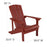 Flash Furniture Charlestown 3 Pc Adirondacks/Fire Pit